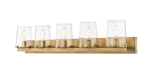 Callista Five Light Vanity in Rubbed Brass (224|3032-5V-RB)