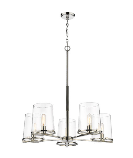 Callista Five Light Chandelier in Polished Nickel (224|3032-5PN)
