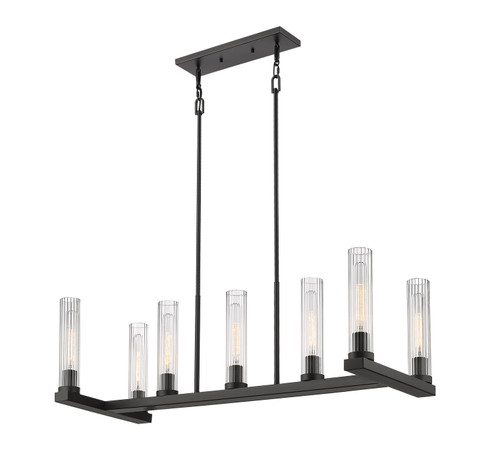Beau Seven Light Linear Chandelier in Bronze (224|3031-7L-BRZ)