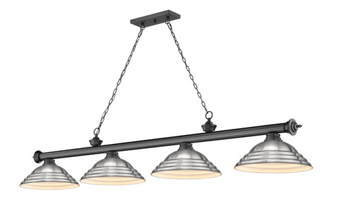 Cordon Four Light Billiard in Bronze Plate (224|2306-4BP-SBN)