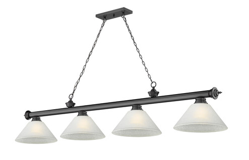 Cordon Four Light Billiard in Bronze Plate (224|2306-4BP-AWL14)