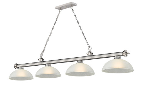 Cordon Four Light Billiard in Brushed Nickel (224|2306-4BN-DWL14)