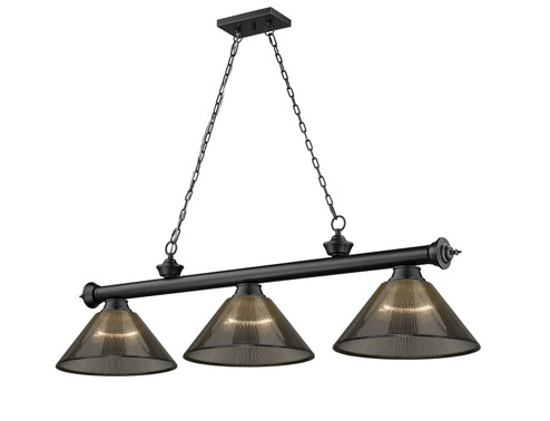 Cordon Three Light Billiard in Matte Black (224|2306-3MB-ARS)