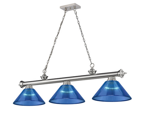 Cordon Three Light Billiard in Brushed Nickel (224|2306-3BN-ARDB)