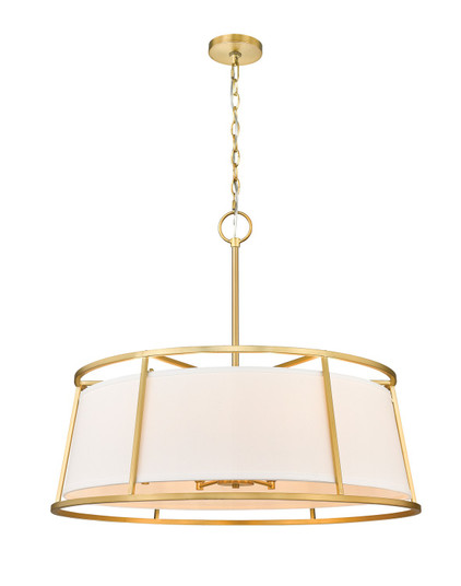Lenyx Pendant Eight Light Chandelier in Rubbed Brass (224|1935-32RB)