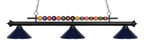 Shark Three Light Billiard in Matte Black (224|170MB-MNB)