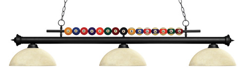 Shark Three Light Billiard in Matte Black (224|170MB-DGM14)