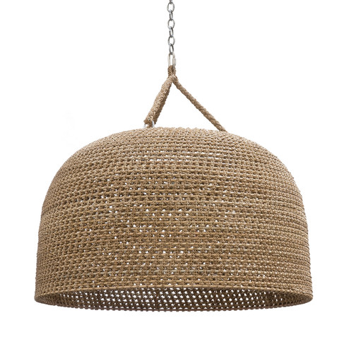 Green Oaks Three Light Chandelier in Nickel /Natural (515|2411-79)