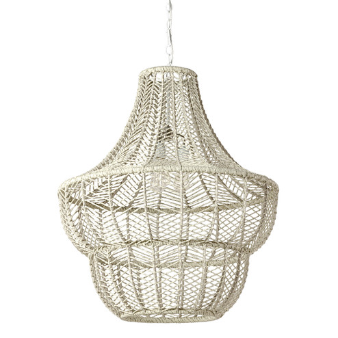 Gabriella Three Light Outdoor Chandelier in White (515|2156-79)