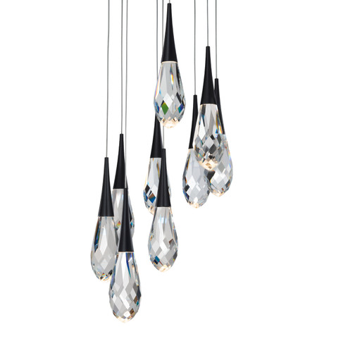 Hibiscus LED Pendant in Black (529|BPD21209-BK)