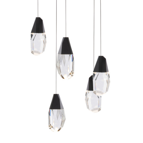 Martini Five Light Pendant in Black (529|BPD20205O-BK)