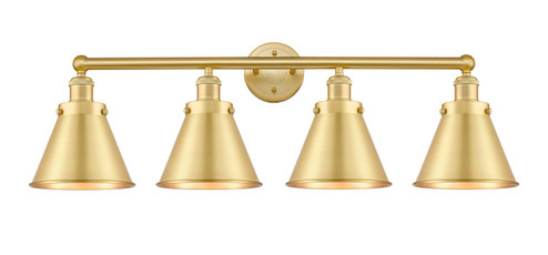 Edison Four Light Bath Vanity in Satin Gold (405|616-4W-SG-M13-SG)
