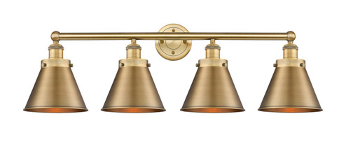 Edison Four Light Bath Vanity in Brushed Brass (405|616-4W-BB-M13-BB)