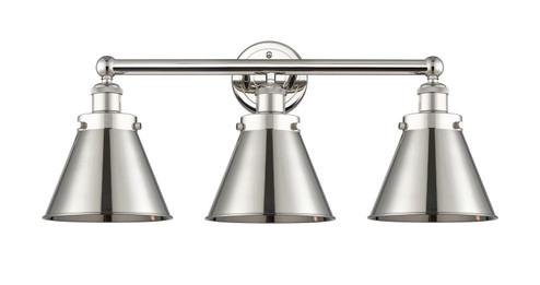 Edison Three Light Bath Vanity in Polished Nickel (405|616-3W-PN-M13-PN)