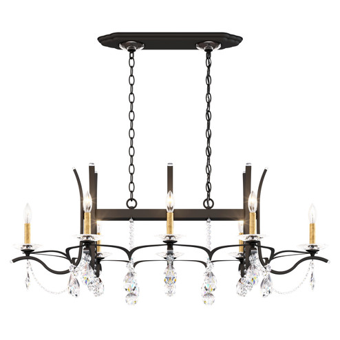 Vesca Eight Light Chandelier in Black (53|VA8435N-51H)