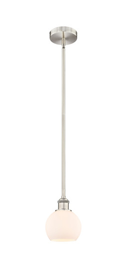 Edison One Light Mini Pendant in Brushed Satin Nickel (405|616-1S-SN-G121-6)