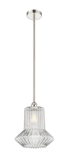 Edison One Light Mini Pendant in Polished Nickel (405|616-1S-PN-G212)