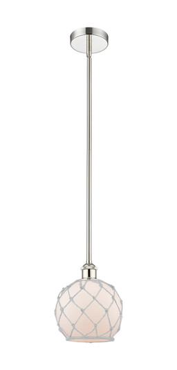 Edison One Light Mini Pendant in Polished Nickel (405|616-1S-PN-G121-8RW)