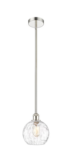 Edison One Light Mini Pendant in Polished Nickel (405|616-1S-PN-G1215-8)