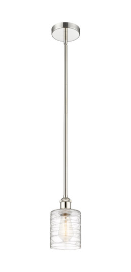 Edison One Light Mini Pendant in Polished Nickel (405|616-1S-PN-G1113)