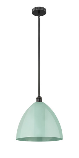 Edison One Light Mini Pendant in Matte Black (405|616-1S-BK-MBD-16-SF)
