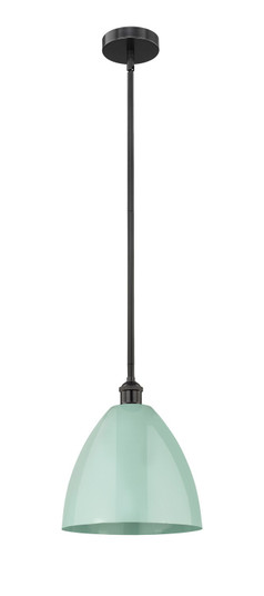 Edison One Light Mini Pendant in Matte Black (405|616-1S-BK-MBD-12-SF)