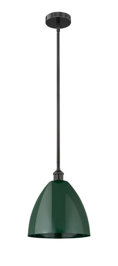 Edison One Light Mini Pendant in Matte Black (405|616-1S-BK-MBD-12-GR)