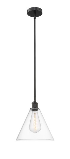 Edison One Light Mini Pendant in Matte Black (405|616-1S-BK-GBC-122)