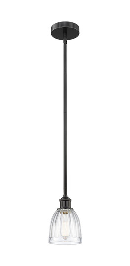 Edison One Light Mini Pendant in Matte Black (405|616-1S-BK-G442)