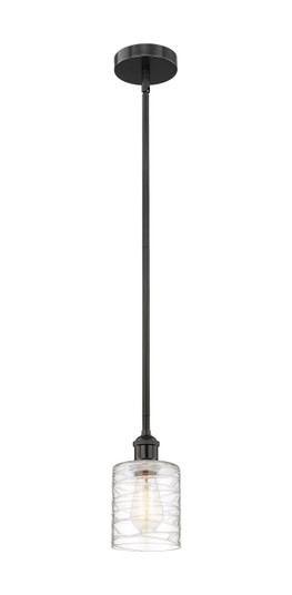 Edison One Light Mini Pendant in Matte Black (405|616-1S-BK-G1113)