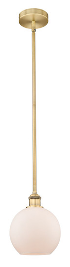 Edison One Light Mini Pendant in Brushed Brass (405|616-1S-BB-G121-8)