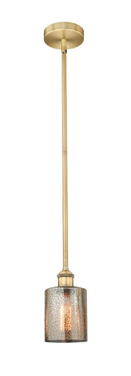 Edison One Light Mini Pendant in Brushed Brass (405|616-1S-BB-G116)