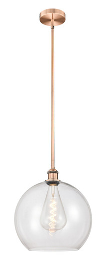 Edison One Light Pendant in Antique Copper (405|616-1S-AC-G122-14)