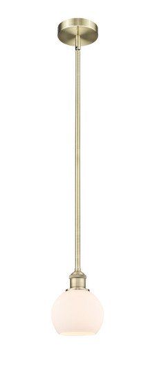 Edison One Light Mini Pendant in Antique Brass (405|616-1S-AB-G121-6)