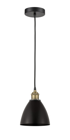 Edison One Light Mini Pendant in Black Antique Brass (405|616-1P-BAB-MBD-75-BK)