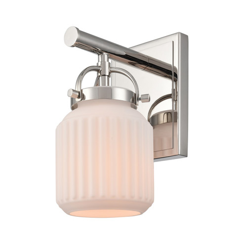 Downtown Urban One Light Wall Sconce in Polished Nickel (405|416-1W-PN-G416-6WH)
