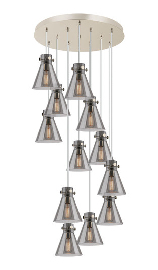 Downtown Urban 12 Light Pendant in Polished Nickel (405|126-410-1PS-PN-G411-8SM) Downtown Urban 12 Light Pendant in Polished Nickel (405|126-410-1PS-PN-G411-8SM)