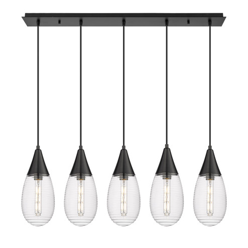 Downtown Urban LED Linear Pendant in Matte Black (405|125-450-1P-BK-G450-6SCL) Downtown Urban LED Linear Pendant in Matte Black (405|125-450-1P-BK-G450-6SCL)