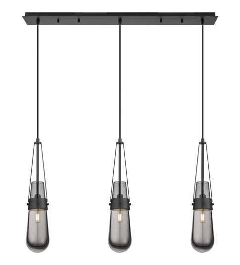 Downtown Urban LED Linear Pendant in Matte Black (405|123-452-1P-BK-G452-4SM)