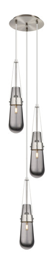 Downtown Urban Three Light Pendant in Brushed Satin Nickel (405|113-452-1P-SN-G452-4SM)