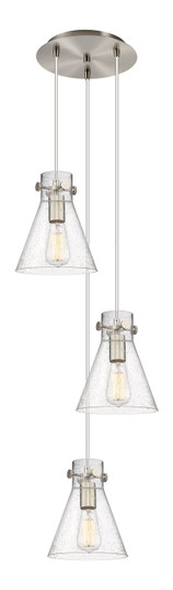 Downtown Urban Three Light Pendant in Brushed Satin Nickel (405|113-410-1PS-SN-G411-8SDY)