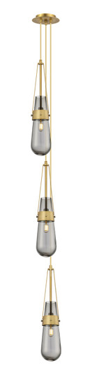 Downtown Urban LED Pendant in Brushed Brass (405|103-452-1P-BB-G452-4SM)