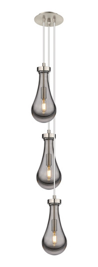 Downtown Urban Three Light Pendant in Brushed Satin Nickel (405|103-451-1P-SN-G451-5SM)