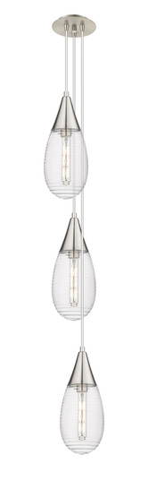 Downtown Urban Three Light Pendant in Brushed Satin Nickel (405|103-450-1P-SN-G450-6SCL)