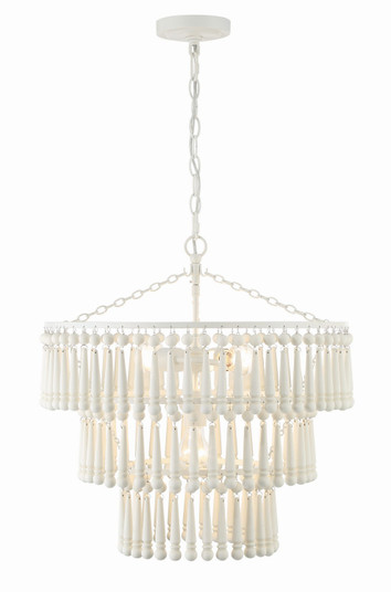 Tiana Three Light Pendant in Matte White (60|TIA-7103-MT)