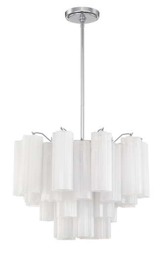 Addis Six Light Chandelier in Polished Chrome (60|ADD-306-CH-WH)