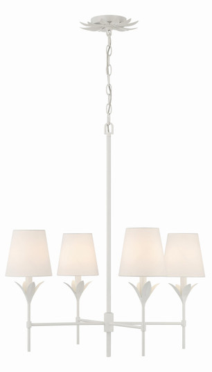 Broche Four Light Chandelier in Matte White (60|534-MT)