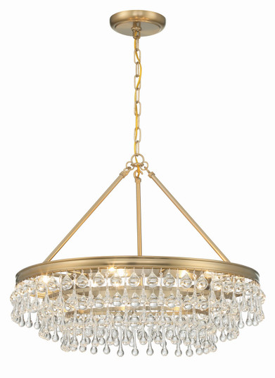 Calypso Six Light Chandelier in Vibrant Gold (60|237-VG)