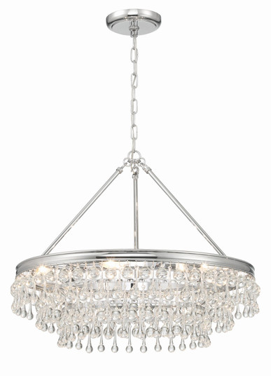 Calypso Six Light Chandelier in Polished Chrome (60|237-CH)