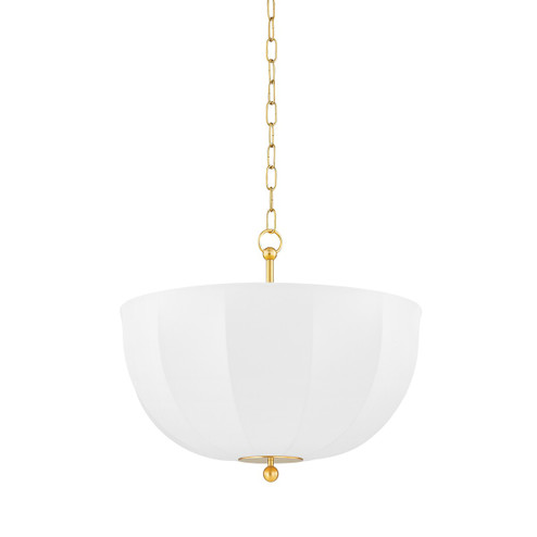 Meshelle One Light Pendant in Aged Brass (428|H816701-AGB)